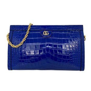 Gucci Cobalt Crocodile Ophelia